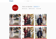 Instagram "Moda per Bambini"